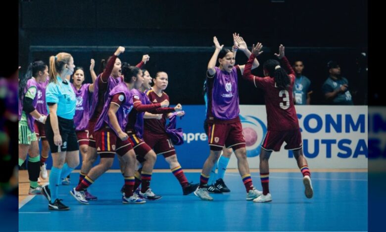 Venezuela debuta con victoria 2-1 ante Bolivia en el Suramericano Sub-20 de Fútsal Femenino