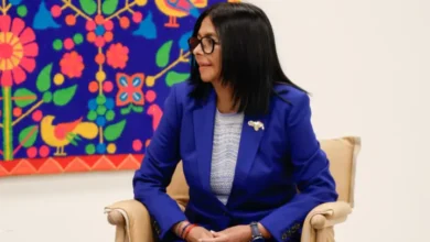 Delcy Rodríguez se reúne con Kristalina Georgieva, directora del FMI