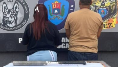 Pareja es arrestada en Maracaibo tras agredir a una mujer con un bate de aluminio