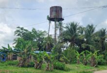 Vecinos de Aguas Dulces en Uracoa piden la demolición de un tanque de agua en riesgo de colapsar