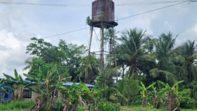 Vecinos de Aguas Dulces en Uracoa piden la demolición de un tanque de agua en riesgo de colapsar