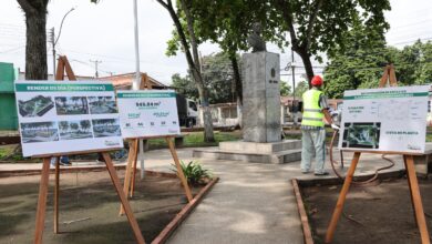 Inician rehabilitación de la Plaza Bolívar de Santa Cruz