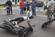 Accidente en la avenida Orinoco de Maturín deja un hombre lesionado
