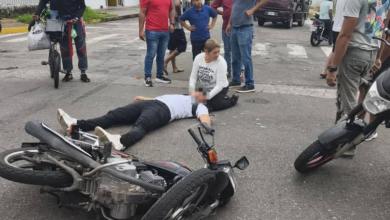 Accidente en la avenida Orinoco de Maturín deja un hombre lesionado