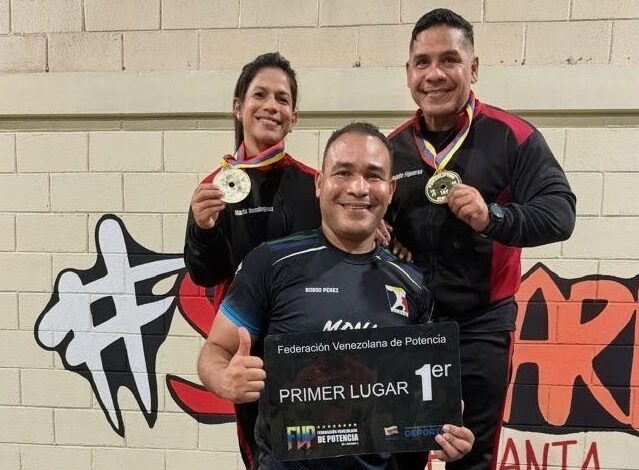 Monagas brilla en nacional de potencia con Rubén Figueroa y María Domínguez