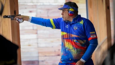 El venezolano Douglas Gómez conquista la medalla de plata en la pistola rápida de los Suramericanos 2026