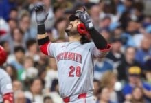 Eugenio Suárez llega a 350 jonrones de por vida y respalda el blanqueo de los Rojos