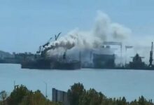 Incendio en buque extranjero en China deja al menos 20 muertos y 5 desaparecidos