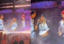 Karol G sube al escenario a 'Los Menor3s' en Boston tras el éxito viral de «BbY WOW»