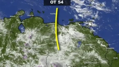 Inameh alerta sobre lluvias de intensidad variable para la tarde de este jueves por la Onda Tropical 54