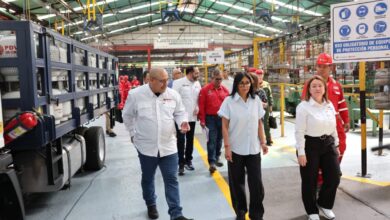 Presidenta Delcy Rodríguez inspecciona planta de cilindros de Gas Comunal en Miranda