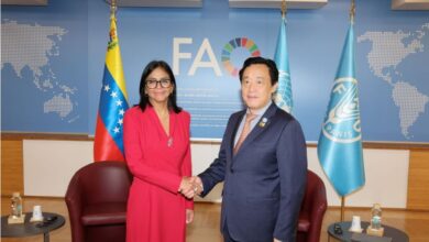 Presidenta Delcy Rodríguez se reúne en Roma con el Director General de la FAO