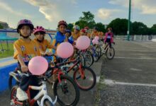 Pequeños ciclistas de Monagas se unen a la lucha contra el cáncer de mama