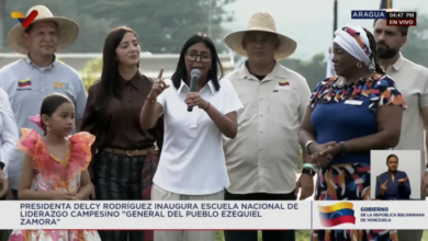 Presidenta Delcy Rodríguez inaugura la Escuela Nacional de Liderazgo Campesino en Aragua