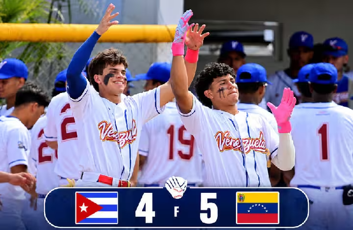 Venezuela Sub-18 vence a Cuba en el debut del Panamericano