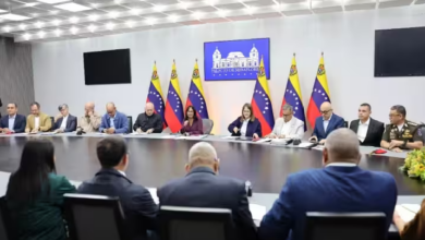 Delcy Rodríguez lidera reunión del Consejo de Vicepresidentes y Ministros en el Palacio de Miraflores