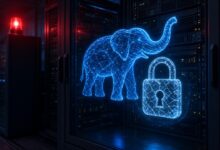 Un elefante con un candado