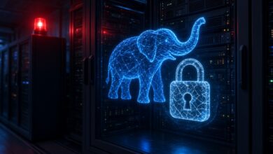 Un elefante con un candado