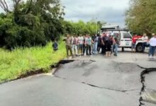 Barinas: socavón interrumpe la comunicación vial con Táchira (+video)