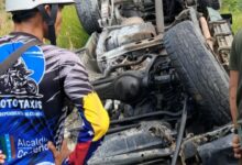 Vuelco en Caicara deja un GNB muerto y nueve lesionados