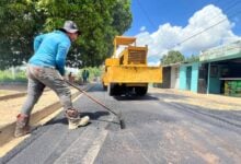 Inician trabajos de recuperación vial en el sector San Rafael