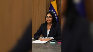 Delcy Rodríguez felicita al primer ministro de la India Narendra Modi por sus 25 años de servicio público