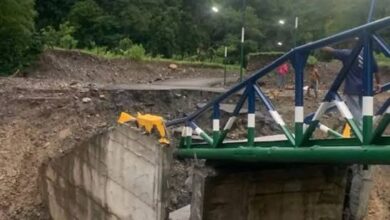 Colapsa puente en Portuguesa a tres días de su inauguración por las fuertes lluvias